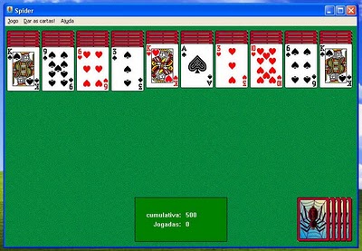 ♤️ Jogo de cartas Paciência Spider Windows em tela cheia
