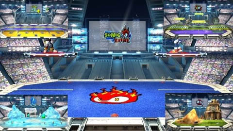 Sonic Battle Screens