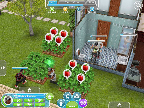 The Sims Freeplay Jardinagem