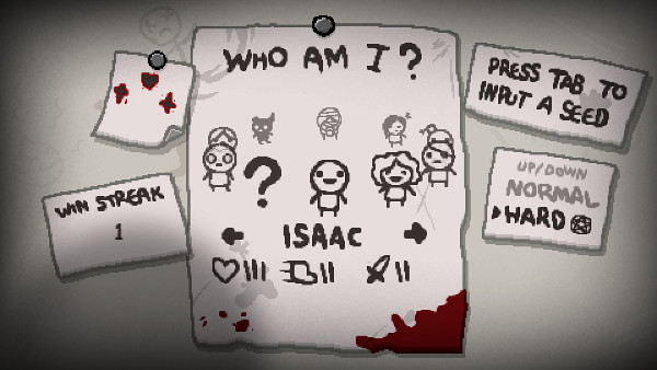 The Binding of Isaac - personagens