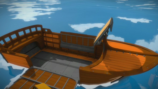 O bote permite que você encontre puzzles secretos não acessíveis por terra